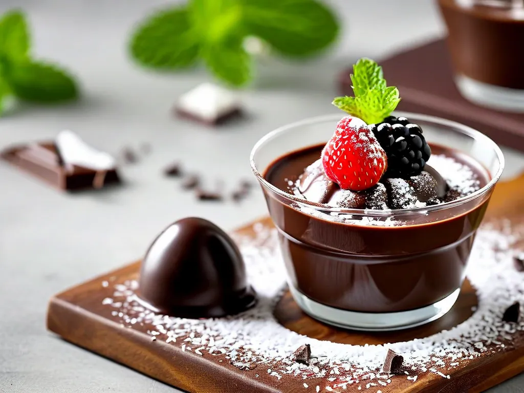 Mousse au chocolat noir onctueuse et légère