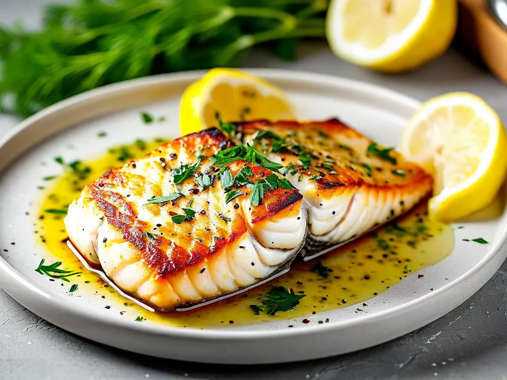Cabillaud en croûte de moutarde à l’ancienne et jeunes carottes